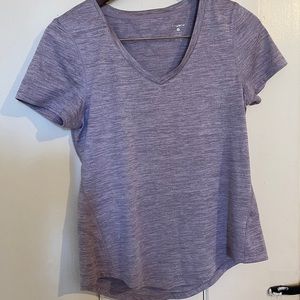 Layer8 Qwick-Dry Purple Short Sleeve Top Shirt S